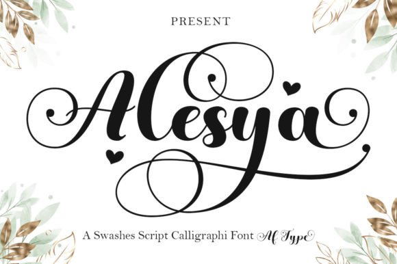 Alesya: A Refined Script Typeface for Editorial Design