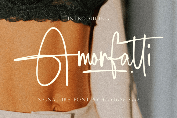 Amorfatti: The Handwritten Typeface for Modern Editorial Design