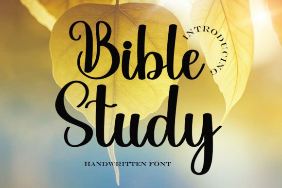 Bible Study Font: The Perfect Handwritten Typeface for Your Shop
