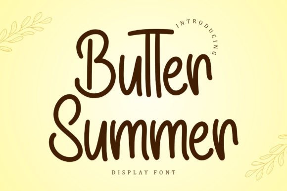 Butter Summer: The Handwritten Typeface for Your Next Creative Project