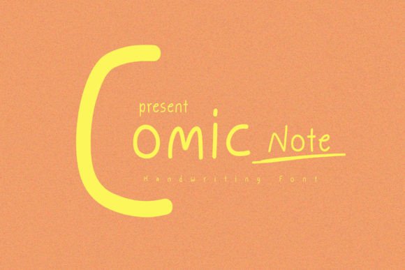 Comic Note Font for Business Branding