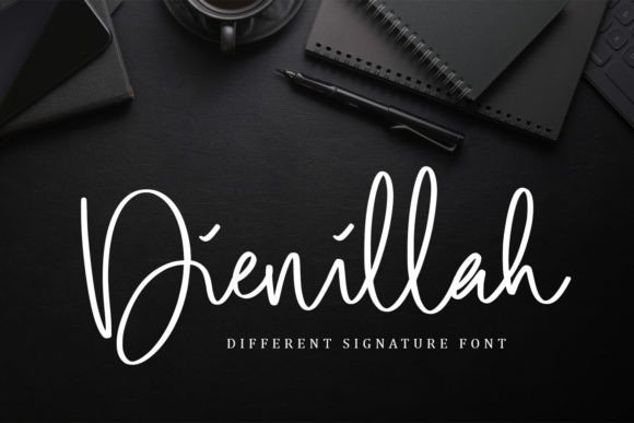 Dienillah - A Signature Font for Modern Branding