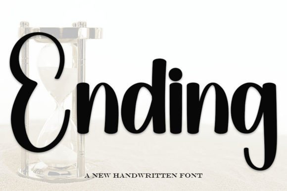 Ending Font for Handmade Creations