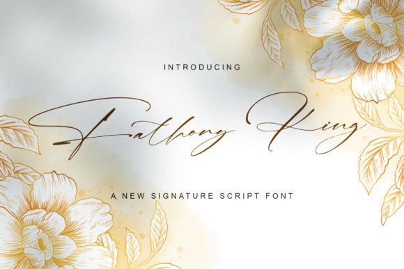 Fathony King: The Elegant Script Typeface for Modern Editorial Design