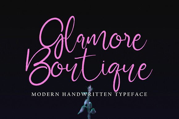 Glamore Boutique: A Premium Script Typeface for Modern Campaigns