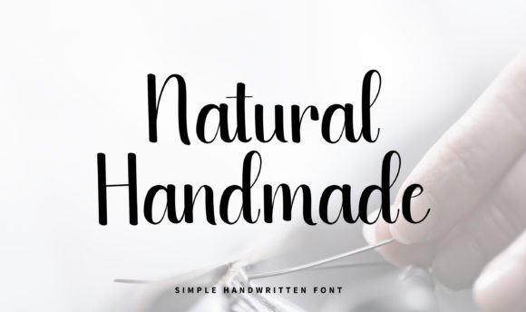 Natural Handmade: A Friendly Script Typeface for Modern Branding