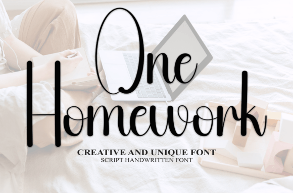 One Homework Typeface: A Fresh Handwritten Font for Modern Web Design