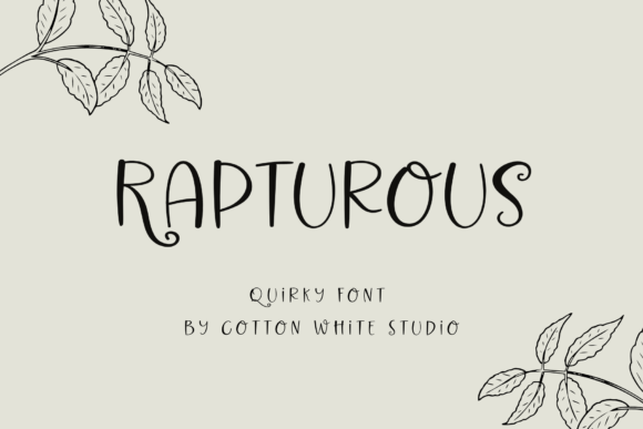 Rapturous: A Playful Script Typeface for Whimsical Brand Identity