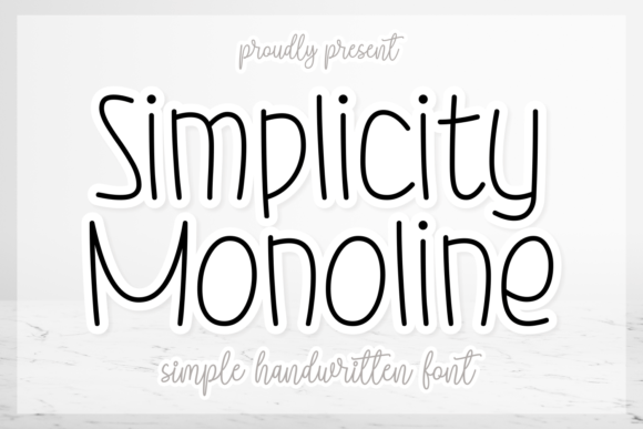 Simplicity Monoline: A Friendly Handwritten Typeface for Modern Branding