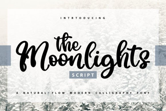 The Moonlights: A Handwritten Typeface for Your Creative Shop