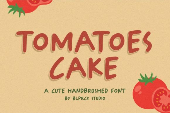 Tomatoes Cake: A Modern Script Typeface for Editorial Design